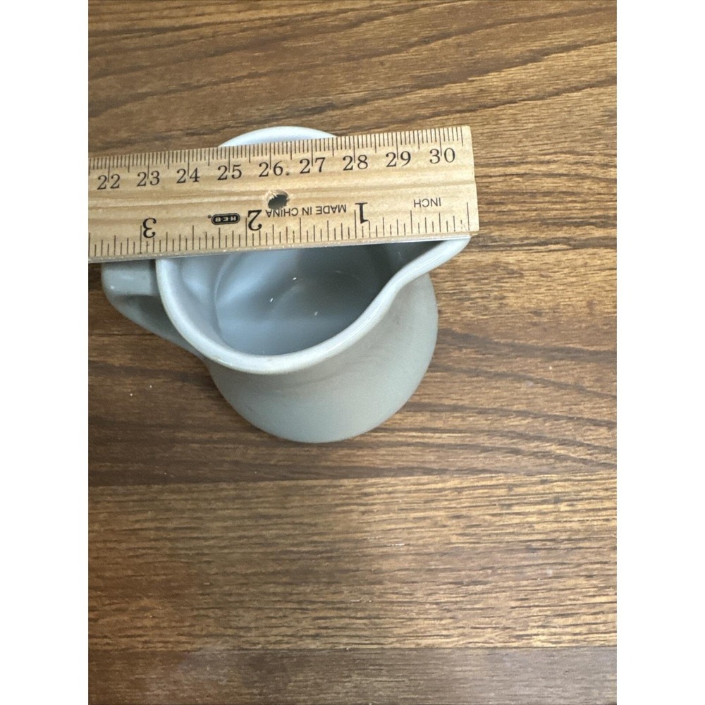 SHENANGO CHINA Inca Ware Creamer Syrup Pitcher Restaurant Ware Beige Vintage - Picture 7 of 8